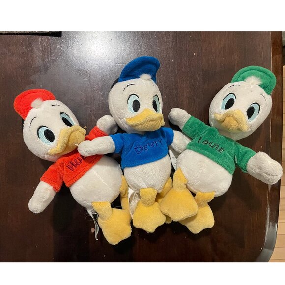 Disney Huey Dewey and Louie small duck plushies - Picture 2 of 3
